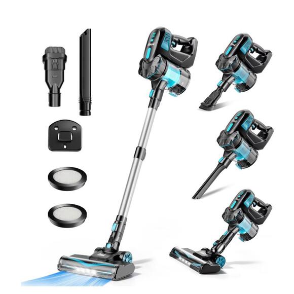 Cordless Vacuum Cleaner 6-in-1 Stick Vacuum for Hard Floors Carpet